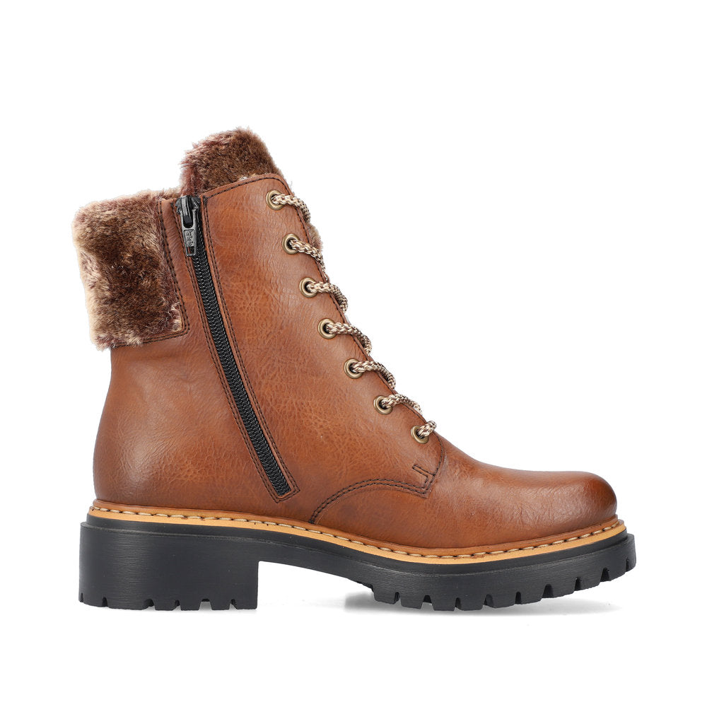 Rieker Winter Boots with Cuff Tan