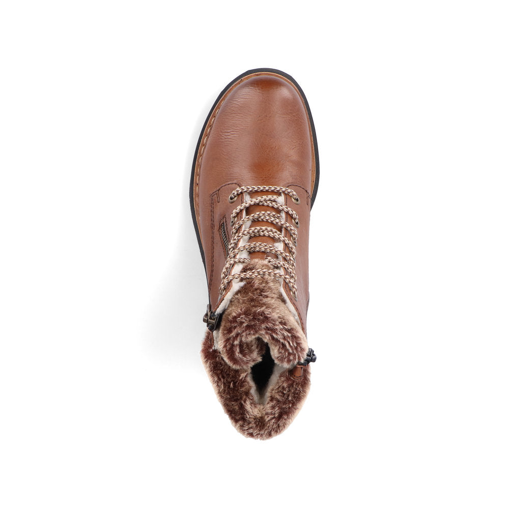 Rieker Winter Boots with Cuff Tan