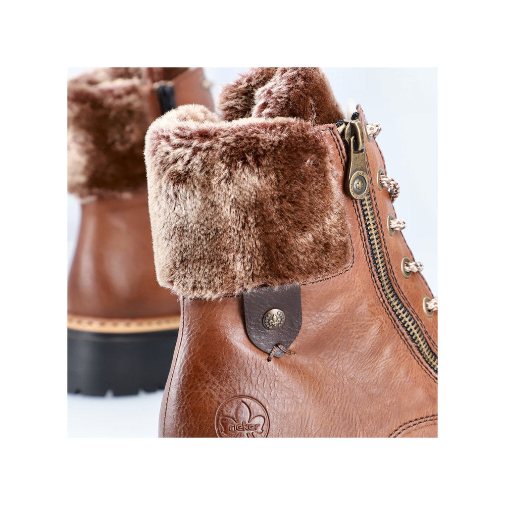 Rieker Winter Boots with Cuff Tan