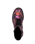 Rieker Chunky Laced Ankle Boot Floral Multi