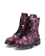 Rieker Chunky Laced Ankle Boot Floral Multi