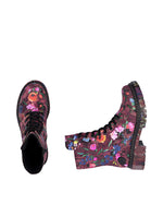 Rieker Chunky Laced Ankle Boot Floral Multi