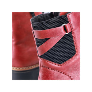 Rieker Laced Ankle Boot Dark Cherry Red