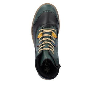 Rieker Laced Ankle Boot Peacock