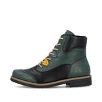 Rieker Laced Ankle Boot Peacock