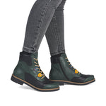 Rieker Laced Ankle Boot Peacock