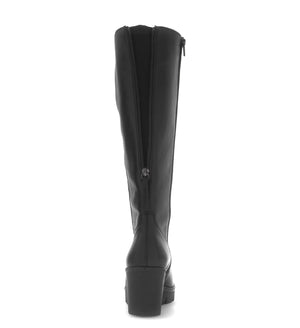 Gabor Knee High Wedge Boot Black