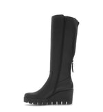 Gabor Knee High Wedge Boot Black