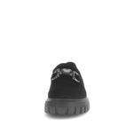 Gabor Wedge Loafer Black Suede