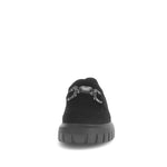 Gabor Wedge Loafer Black Suede