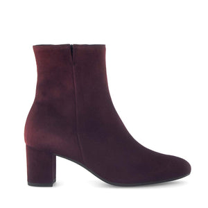 Gabor Classic Ankle Boot Mulberry Suede