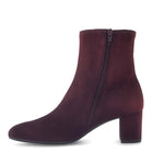 Gabor Classic Ankle Boot Mulberry Suede