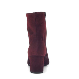 Gabor Classic Ankle Boot Mulberry Suede