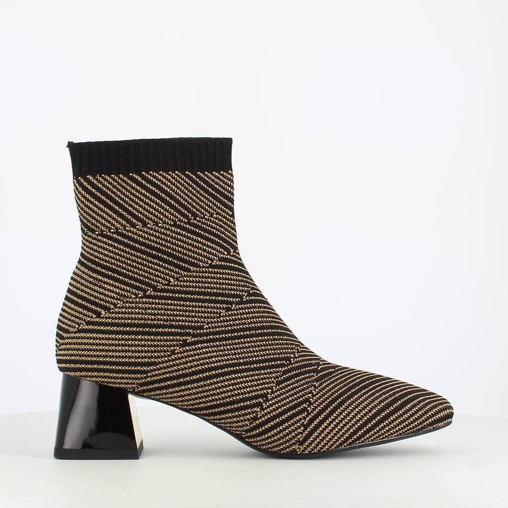 Gioseppo Fabric Ankle Boot Black Multi