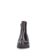 Rieker Platform Chelsea Ankle Boot Dark Wine