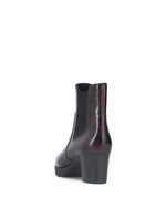 Rieker Platform Chelsea Ankle Boot Dark Wine