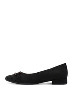 Jana Classic Low Court Buckle Black