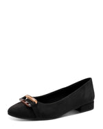 Jana Classic Low Court Buckle Black