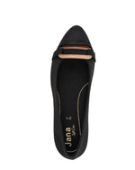 Jana Classic Low Court Buckle Black