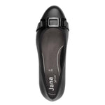 Jana Classic Block Heel Court Black