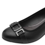 Jana Classic Block Heel Court Black