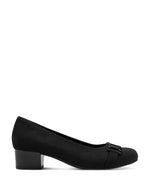Jana Classic Block Heel Court Black
