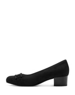 Jana Classic Block Heel Court Black