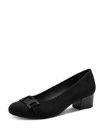 Jana Classic Block Heel Court Black