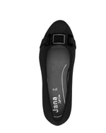 Jana Classic Block Heel Court Black