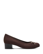 Jana Classic Block Heel Court Mocca