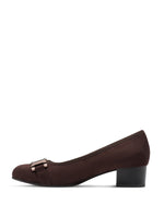 Jana Classic Block Heel Court Mocca