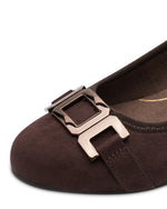 Jana Classic Block Heel Court Mocca