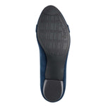 Jana Classic Block Heel Court Navy