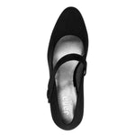 Jana Mary Jane with Button Trim Black