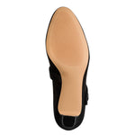 Jana Mary Jane with Button Trim Black
