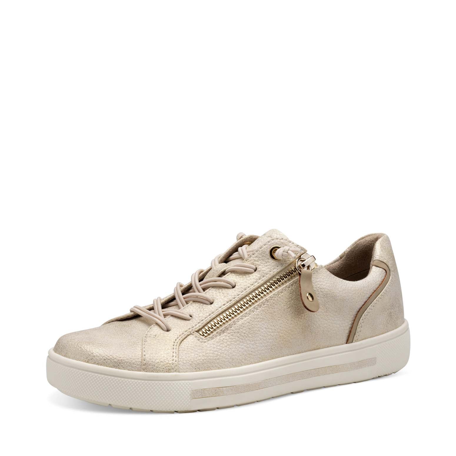 Jana Low Trainer Cloudy Gold