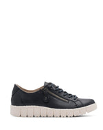Jana Classic Zip Trainer Navy Leather