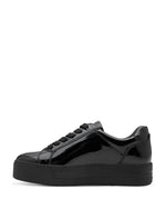 Jana Platform Zip Trainer Black Patent