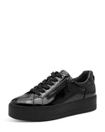 Jana Platform Zip Trainer Black Patent