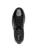 Jana Platform Zip Trainer Black Patent