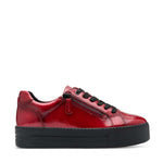 Jana Flatform Laced Zip Trainer Fire Patent