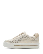 Jana Platform Zip Trainer Gold Leo Metal