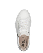 Jana Platform Zip Trainer White