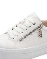 Jana Platform Zip Trainer White
