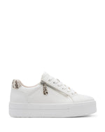 Jana Platform Zip Trainer White