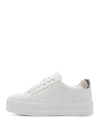 Jana Platform Zip Trainer White