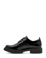 Jana Classic Chunky Brogue Black Patent
