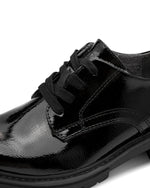 Jana Classic Chunky Brogue Black Patent