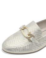 Jana Classic Loafer Gold Metal