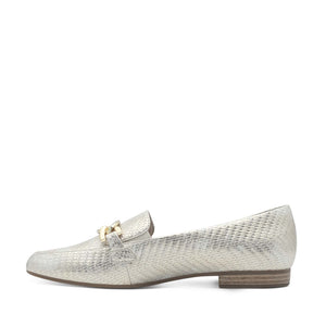 Jana Classic Loafer Gold Metal